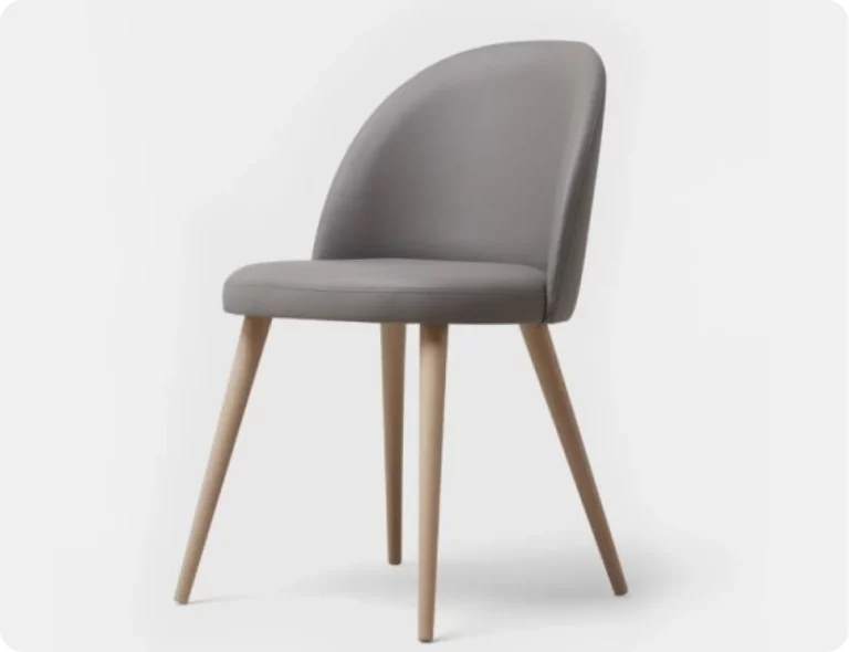 Gray Chair With Wood